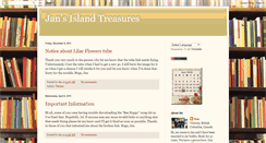 Desktop Screenshot of jansislandtreasures.blogspot.com