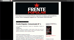 Desktop Screenshot of frentepopularup.blogspot.com