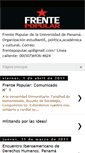 Mobile Screenshot of frentepopularup.blogspot.com