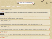 Tablet Screenshot of meanworldmeditations.blogspot.com