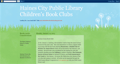 Desktop Screenshot of hainescitypubliclibrarychildrens.blogspot.com