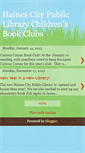 Mobile Screenshot of hainescitypubliclibrarychildrens.blogspot.com