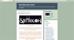 Desktop Screenshot of descargasmetalmusica.blogspot.com