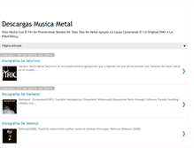 Tablet Screenshot of descargasmetalmusica.blogspot.com