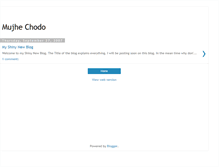 Tablet Screenshot of mujhechodo.blogspot.com