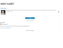 Tablet Screenshot of lovemissycloset.blogspot.com