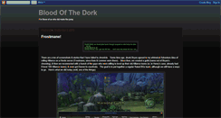 Desktop Screenshot of bloodofthedork.blogspot.com