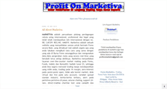 Desktop Screenshot of profitonmarketiva.blogspot.com