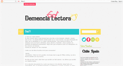 Desktop Screenshot of demencialectora.blogspot.com