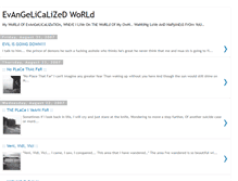 Tablet Screenshot of evangelicalizedworld.blogspot.com
