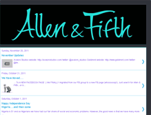 Tablet Screenshot of allenandfifth.blogspot.com