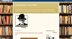 Desktop Screenshot of emergencerecords.blogspot.com