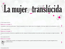Tablet Screenshot of lamujertranslucida.blogspot.com