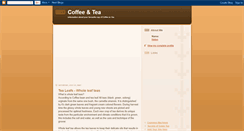 Desktop Screenshot of coffee--tea.blogspot.com