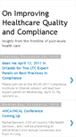 Mobile Screenshot of improvinghcqualitycompliance.blogspot.com