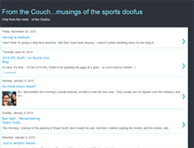 Tablet Screenshot of fromthecouchmusingsofthesportsdoofus.blogspot.com