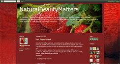 Desktop Screenshot of naturalbeautymatters.blogspot.com