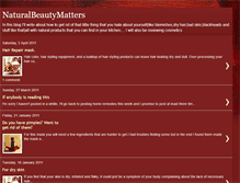 Tablet Screenshot of naturalbeautymatters.blogspot.com