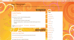 Desktop Screenshot of heyheygreen.blogspot.com