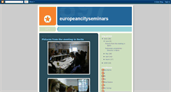 Desktop Screenshot of europeancityseminars.blogspot.com