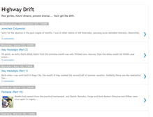 Tablet Screenshot of highwaydrift.blogspot.com