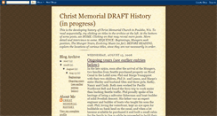 Desktop Screenshot of christmemorialhistory.blogspot.com