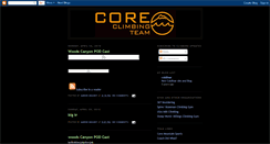 Desktop Screenshot of coreclimbingteam.blogspot.com