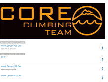 Tablet Screenshot of coreclimbingteam.blogspot.com