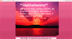 Desktop Screenshot of idakhaileesha.blogspot.com