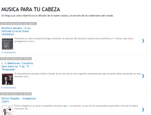 Tablet Screenshot of musicaparatucabeza.blogspot.com