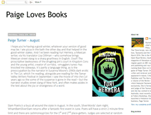 Tablet Screenshot of paigelovesbooks.blogspot.com