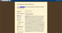 Desktop Screenshot of informationaboutdiabetes.blogspot.com