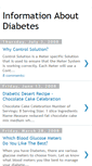 Mobile Screenshot of informationaboutdiabetes.blogspot.com