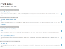 Tablet Screenshot of frankcritic.blogspot.com