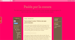 Desktop Screenshot of pasionporlacostura.blogspot.com