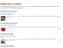 Tablet Screenshot of pasionporlacostura.blogspot.com