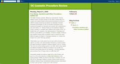 Desktop Screenshot of orangecountycosmeticprodecures.blogspot.com