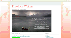 Desktop Screenshot of masafischoolfreedomwriters.blogspot.com