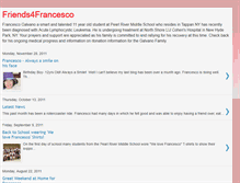 Tablet Screenshot of friends4francesco.blogspot.com