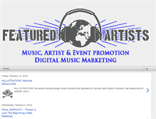 Tablet Screenshot of featured-artists.blogspot.com