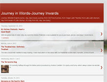 Tablet Screenshot of journeyinwords-journeyinwards.blogspot.com