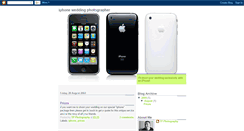 Desktop Screenshot of iphoneweddings.blogspot.com