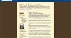Desktop Screenshot of bcfamilyrelationsactreform.blogspot.com