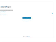 Tablet Screenshot of jeuxenlign.blogspot.com