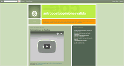 Desktop Screenshot of antropostuopinionesvalida.blogspot.com