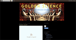 Desktop Screenshot of goldenscience.blogspot.com