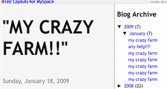 Desktop Screenshot of mycrazyfarm.blogspot.com