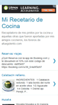 Mobile Screenshot of mirecetariodecocina.blogspot.com