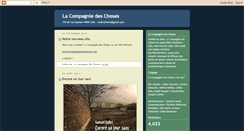 Desktop Screenshot of lacompagniedeschoses.blogspot.com