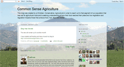 Desktop Screenshot of commonsenseagriculture.blogspot.com
